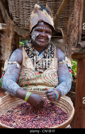 Il popolo kikuyu (Gikuyu), Aberdare, Kenya Foto Stock