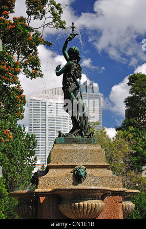 Prelievo Fontana potabile in Royal Botanical Gardens, Sydney, Nuovo Galles del Sud, Australia Foto Stock