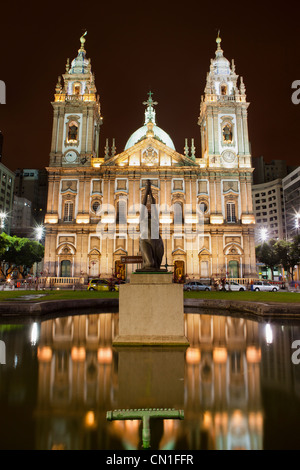 Candelaria chiesa Igreja Nossa Senhora da Candelaria chiesa storica nel centro di Rio de Janeiro in Brasile Foto Stock