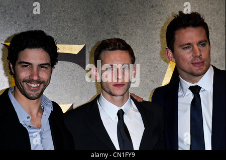 09/03/2011. Jamie Bell, Channing Tatum, Tahar Rahim assiste il Regno Unito premiere di L'Aquila 9 marzo 2011 .Foto di credito dovrebbe leggere: Julie Edwards Foto Stock