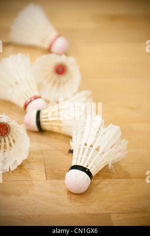 Badminton volani Foto Stock