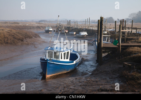 Thornham harour a bassa marea Foto Stock