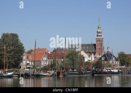 Germania Leer Municipio Vecchio pesare porto Foto Stock