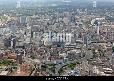 Birmingham City Centre vista aerea Foto Stock