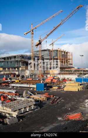 Waterside sito in costruzione, Reykjavik, Islanda Foto Stock