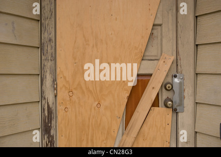 Edificio abbandonato, nei pressi di porta Foto Stock