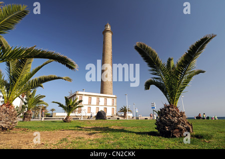 Lighthouse, il faro di Maspalomas, Gran Canaria Isole Canarie Foto Stock
