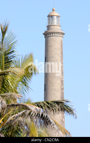 Lighthouse, il faro di Maspalomas, Gran Canaria Isole Canarie Foto Stock