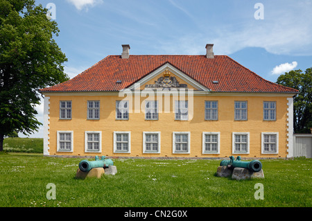 Il vecchio comandante quarters a Kastellet - la cittadella fortificata di Copenaghen. Attualmente la residenza del capo della difesa. Foto Stock