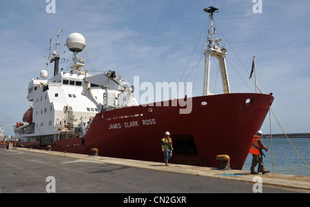 RRS James Clark Ross, nave per la ricerca Foto Stock