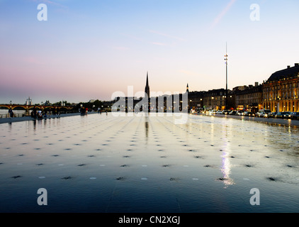 Place de la Bourse, Bordeaux, Francia Foto Stock