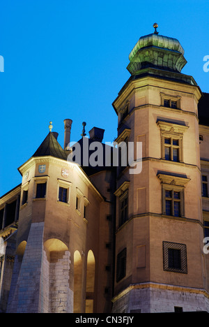 Polonia, Piccola Polonia regione, Cracovia, città vecchia (Stare Miasto) elencati come patrimonio mondiale dall' UNESCO che dalla collina di Wawel e dal Royal Foto Stock