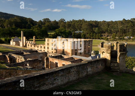 Australia e Tasmania, Port Arthur, elencato come patrimonio mondiale dall UNESCO, edificio principale della ex colonia penale nel caso in cui il Foto Stock