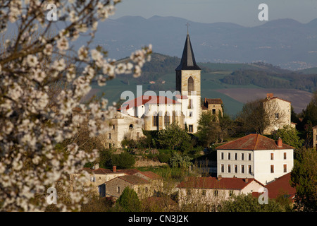 Francia, Puy de Dome, Parc Naturel Regional du Livradois Forez (parco naturale regionale di Livradois Forez), Egliseneuve pres Foto Stock