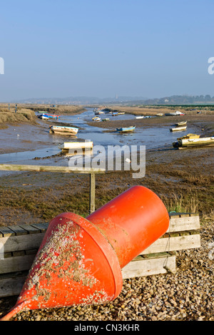 Morston Quay Sailing Club,Tidal paludi,canali,North Norwich,Inghilterra Foto Stock
