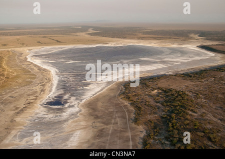 Lago Ndutu, vista aerea, Ngorongoro Conservation Area, Tanzania Foto Stock