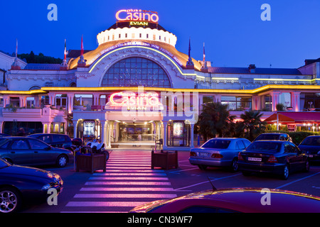 Francia, Haute Savoie, Chablais, Evian Les Bains, il casinò Foto Stock