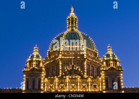 Canada, British Columbia, l'isola di Vancouver, Victoria, città capitale dello stato, la Casa del Parlamento Foto Stock