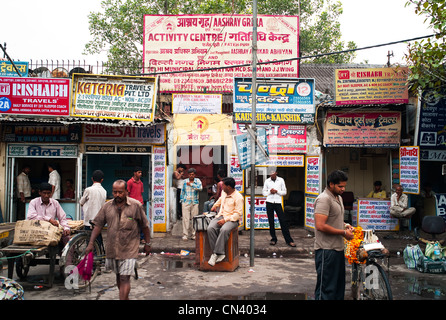 Strada laterale a Dehli, India Foto Stock