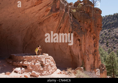 Bandelier National Monument NM Foto Stock