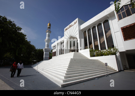 Il Centro Islamico, denominato ufficialmente Masjid-al-Sultan Muhammad Thakurufaanu Al Auzam, maschio, Maldive Foto Stock