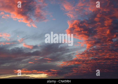 cielo di tramonto Foto Stock