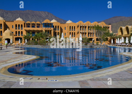 Egitto, nel deserto del Sinai sul Mar Rosso, Taba, Hyatt Resort Hotel Foto Stock