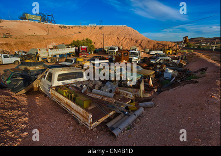 In Australia, in Sud Australia, Coober Pedy, capitale mondiale dell'opale, vista generale della città Foto Stock