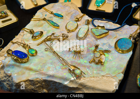 In Australia, in Sud Australia, Coober Pedy, il negozio del Umoona Opal Mine e Museo Foto Stock