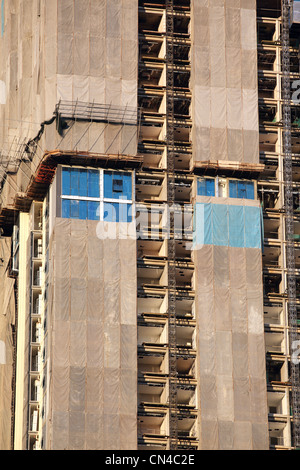 Costruzione su un alto edificio. Kuala Lumpur, Wilayah Persekutuan, Malaysia, Asia sudorientale, Asia Foto Stock