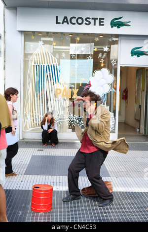 Argentina, Buenos Aires, Microcentro distretto, street performer di strada pedonale Florida Foto Stock
