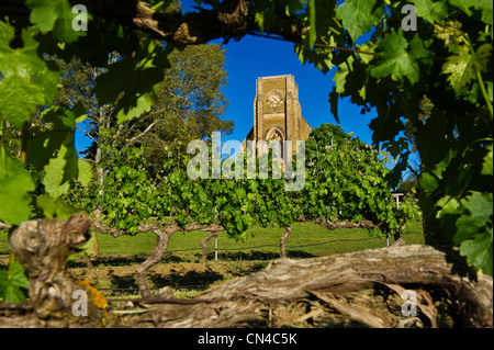 In Australia, in Sud Australia, la Clare Valley, sette colline cantina, la più antica cantina nella valle Foto Stock