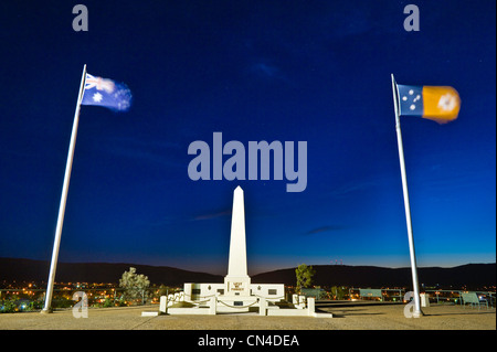 Australia, Territorio del Nord, Alice Springs, Anzac Hill Lookout (Australia e Nuova Zelanda Esercito) Foto Stock