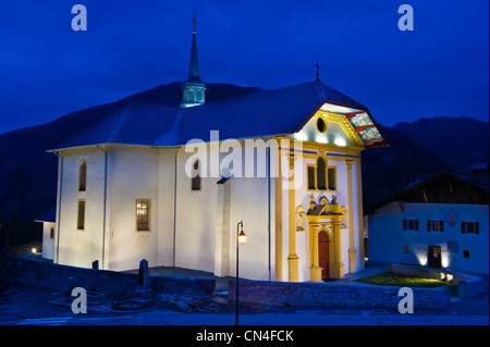 Francia, Haute Savoie, St Nicolas de Veroce, Les Sentiers du barocco, Museo di Arte Sacra Foto Stock