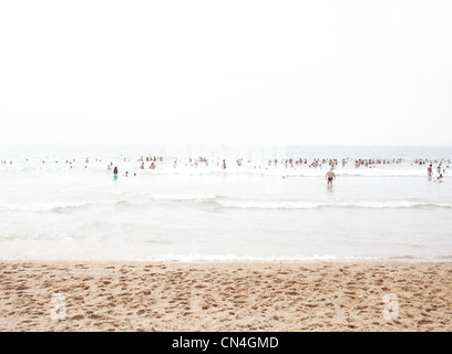 La folla di gente di mare Foto Stock