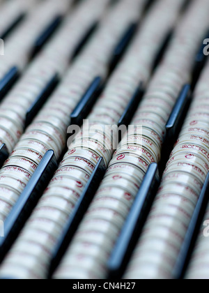 Francia, caratteristica: Margeon illumina il vino, capsule di irouleguy dominio Foto Stock