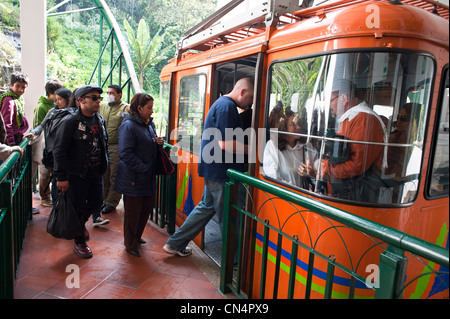 La Colombia, Cundinamarca Dipartimento, Bogotà, la funivia per il Monte Monserrate (3152 m) Foto Stock