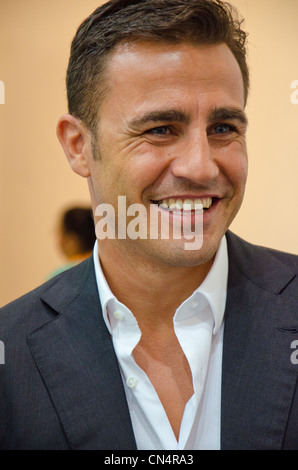 Fabio Cannavaro a Gitex 2011 a Dubai Foto Stock