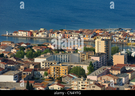 Francia, Herault, Sete, Pointe Courte distretto, villaggio di pescatori apertura sull'Etang de Thau Foto Stock