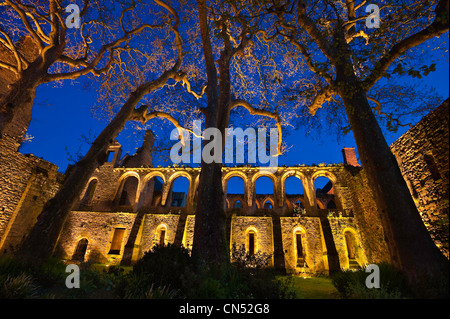 Francia, Cotes d'Armor, fermata sulla via di San Giacomo, di Paimpol, Abbazia di Beauport, XII secolo Foto Stock