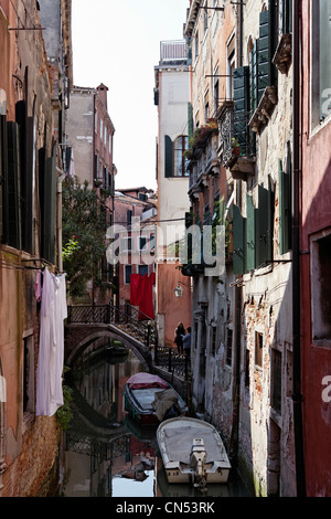 L'Italia, Veneto, Venezia, elencati come patrimonio mondiale dall' UNESCO, il quartiere di Castello Foto Stock
