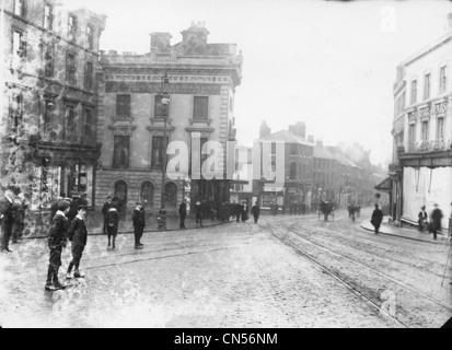 Queen Square, Wolverhampton, nei primi anni del XX secolo. Foto Stock