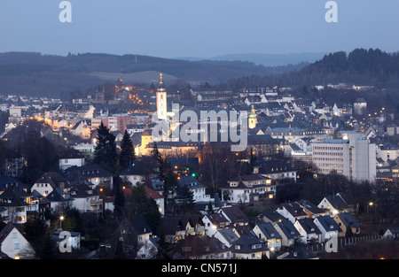 Città Siegen in Renania settentrionale-Vestfalia, Germania Foto Stock