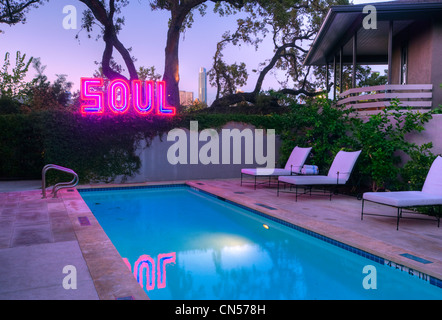 Piscina all'Hotel Santa Cecilia di Austin in Texas Foto Stock