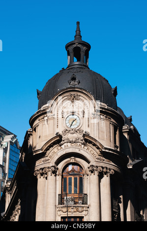 Il Cile, Santiago de Chile, edificio dello Stock Exchange Foto Stock