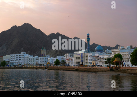 Il sultanato di Oman, Muscat Muttrah corniche Foto Stock