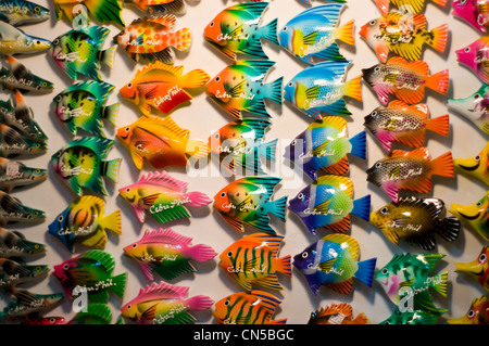 Negozio di souvenir e una novità shop, Aeroporto Internazionale di Mactan, Cebu, Filippine Foto Stock