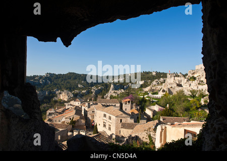 Francia, Bouches du Rhone, Les Baux de Provence, denominata Les Plus Beaux Villages de France (i più bei villaggi di Foto Stock