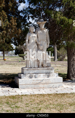Giardino di pionieri, Llano cimitero, Amarillo, Texas. Foto Stock