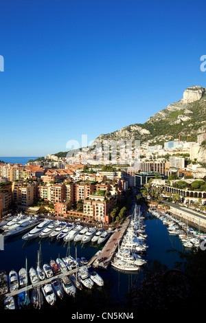 Principato di Monaco, Monaco, Fontvieille, porto di Fontvieille Foto Stock